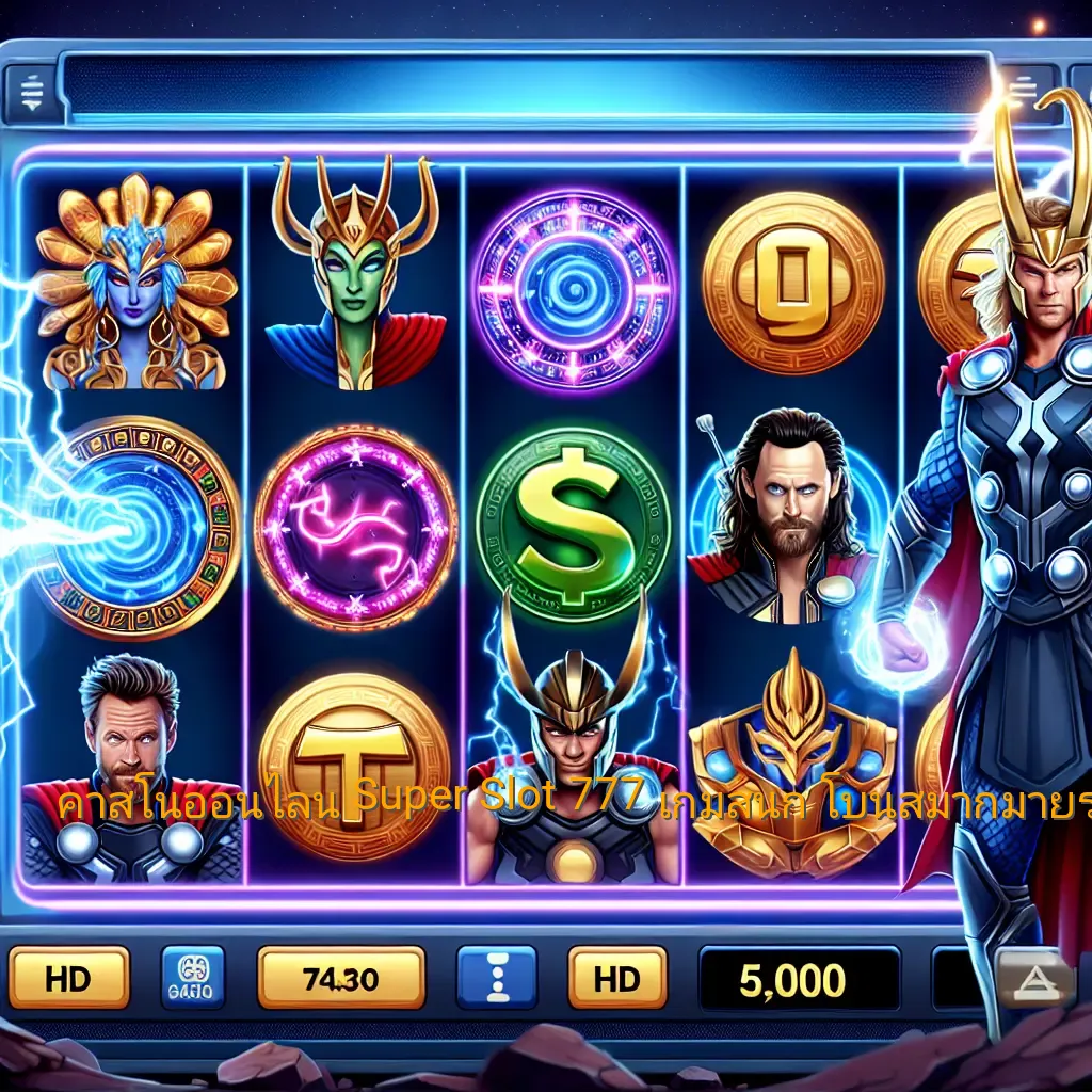 คาสิโนออนไลน์ Super Slot 777 เกมสนุก โบนัสมากมายรอคุณอยู่