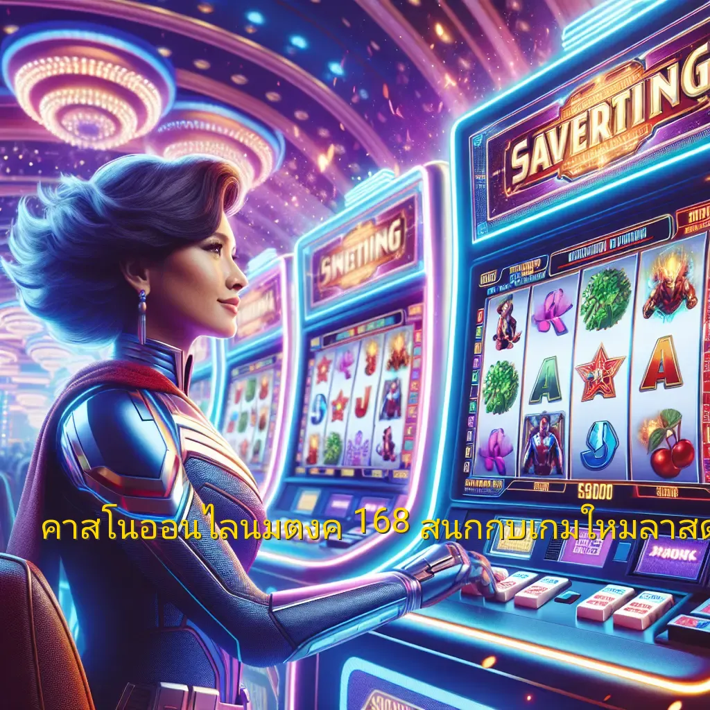 คาสิโนออนไลน์มีตังค์ 168: สนุกกับเกมใหม่ล่าสุดได้ทุกวัน